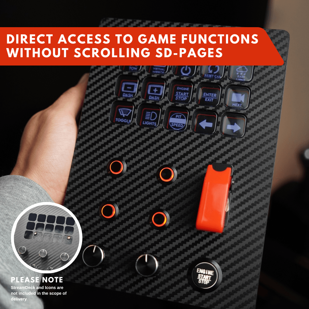 GT Masters-M5-ST - Simracing Button Box - BW