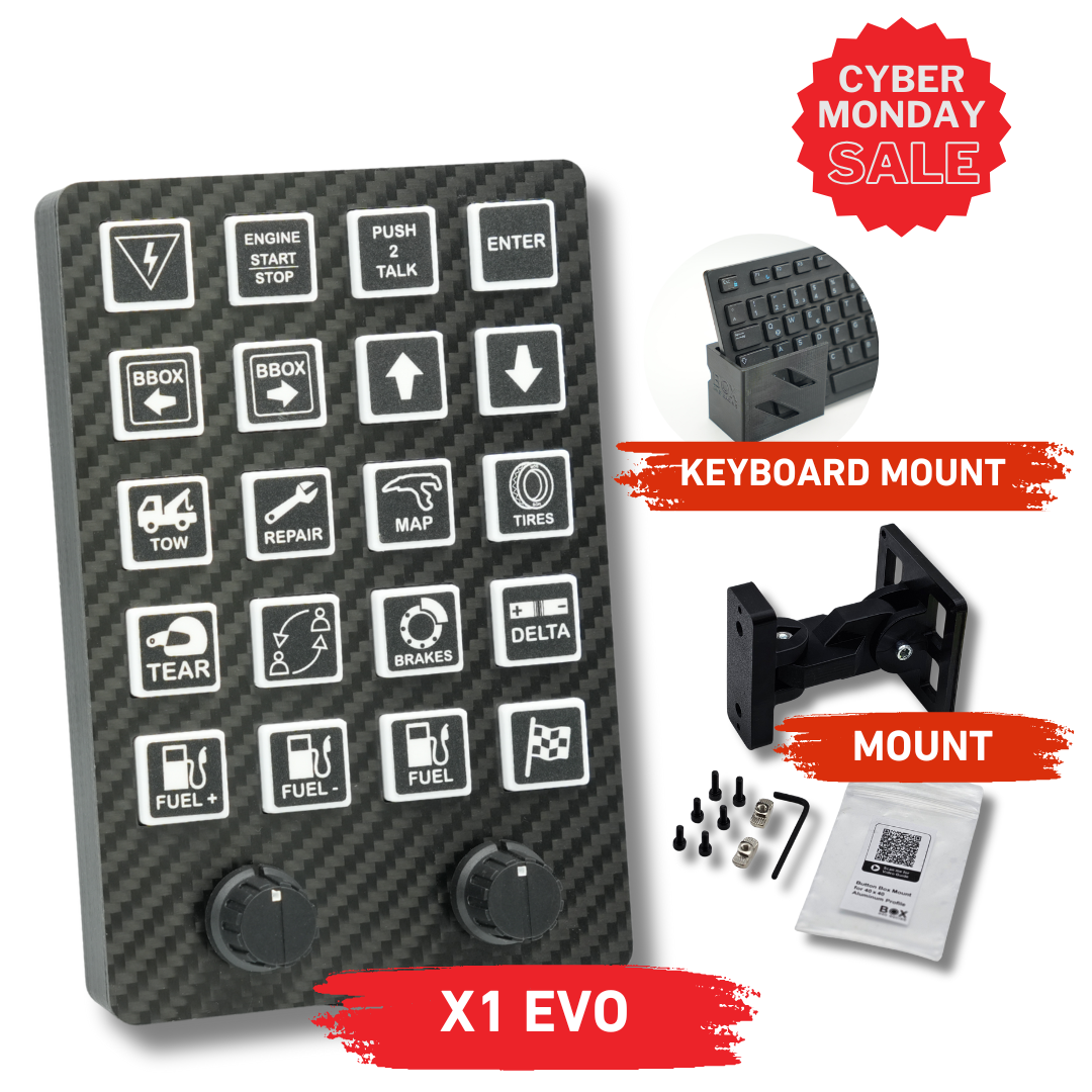 X1 EVO Simracing Button Box - BW