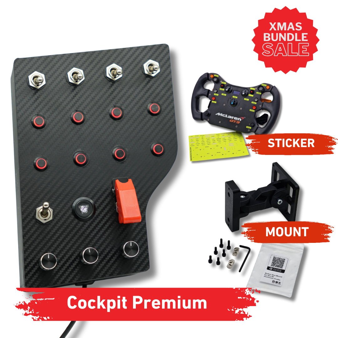 Cockpit Premium Simracing Button Box Bundle