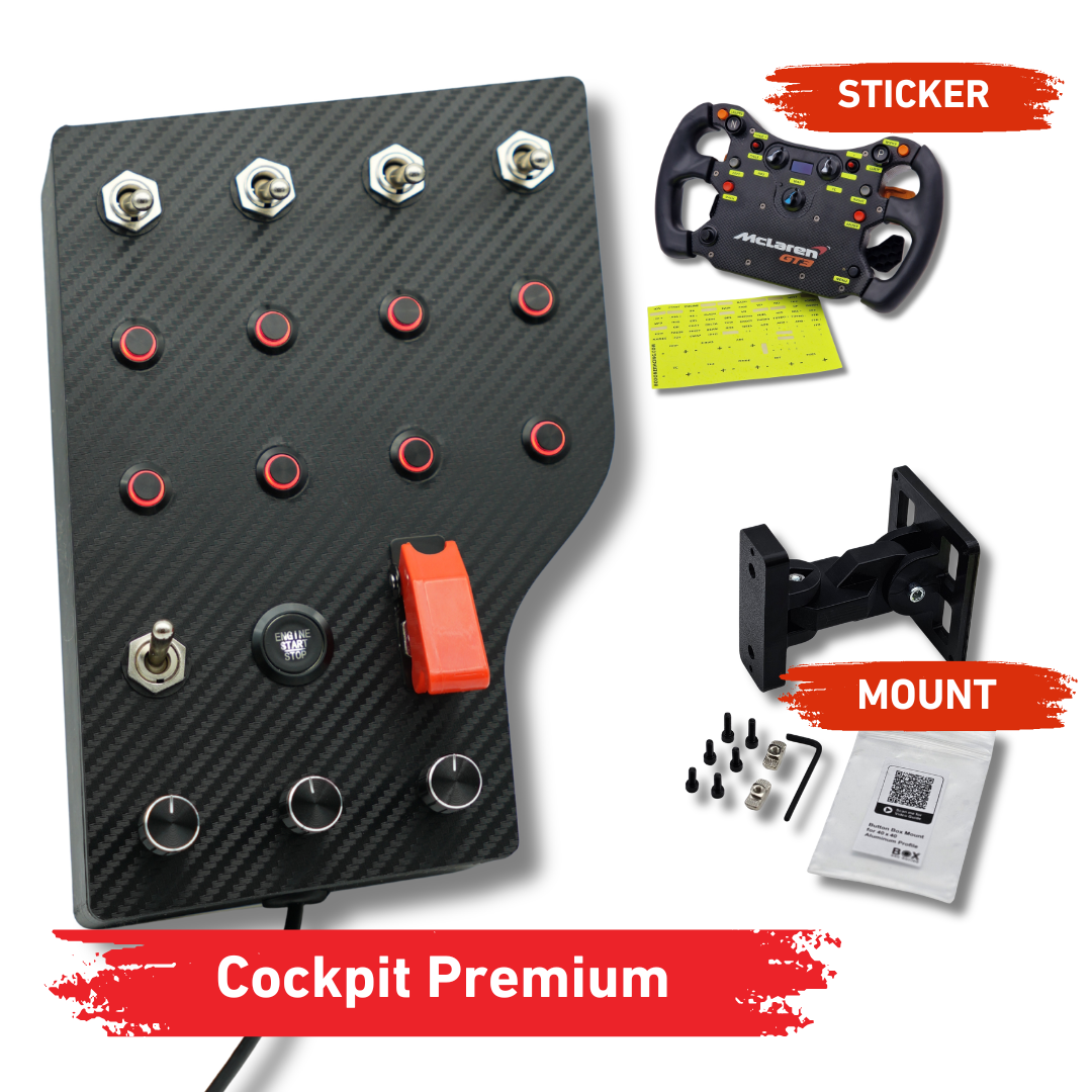 Cockpit Premium Simracing Button Box Bundle