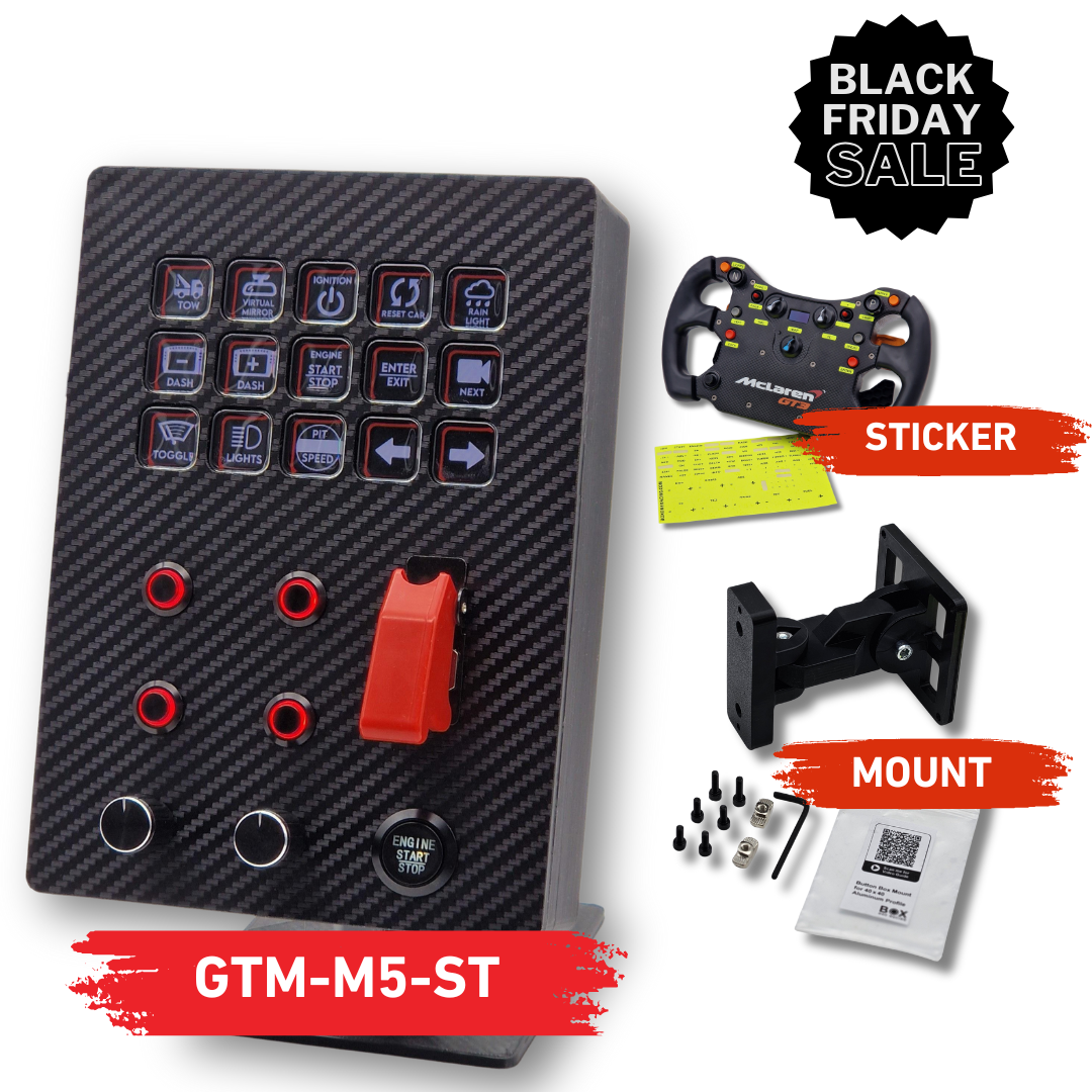 GT Masters-M5-ST - Simracing Button Box - BW