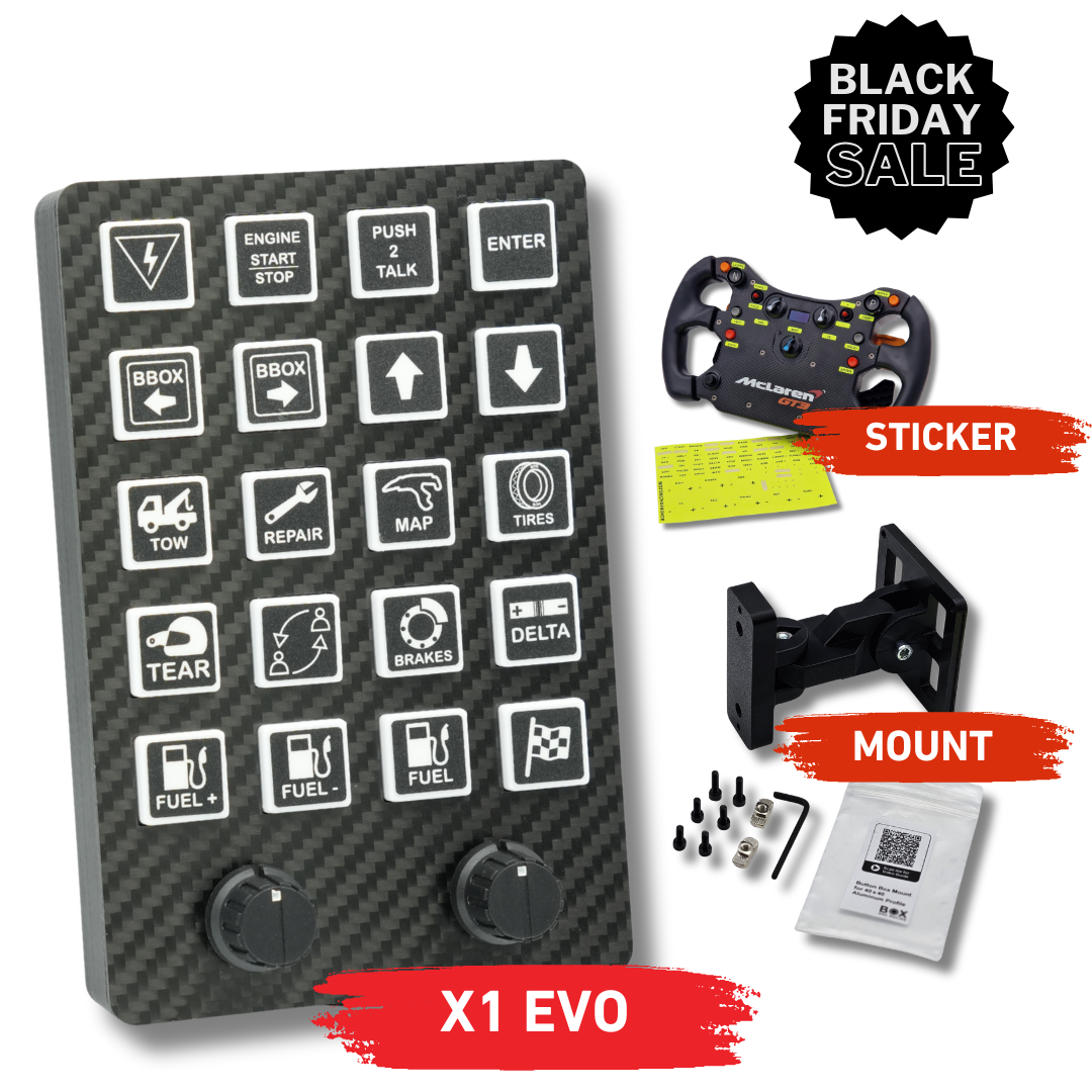 X1 EVO Simracing Button Box - BW