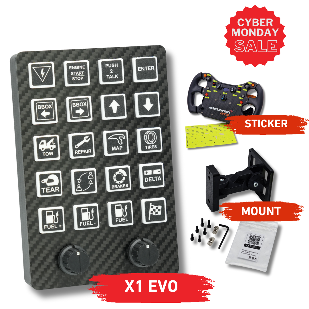 X1 EVO Simracing Button Box - BW
