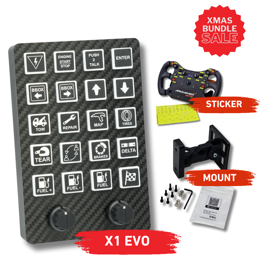 X1 EVO Simracing Button Box Bundle
