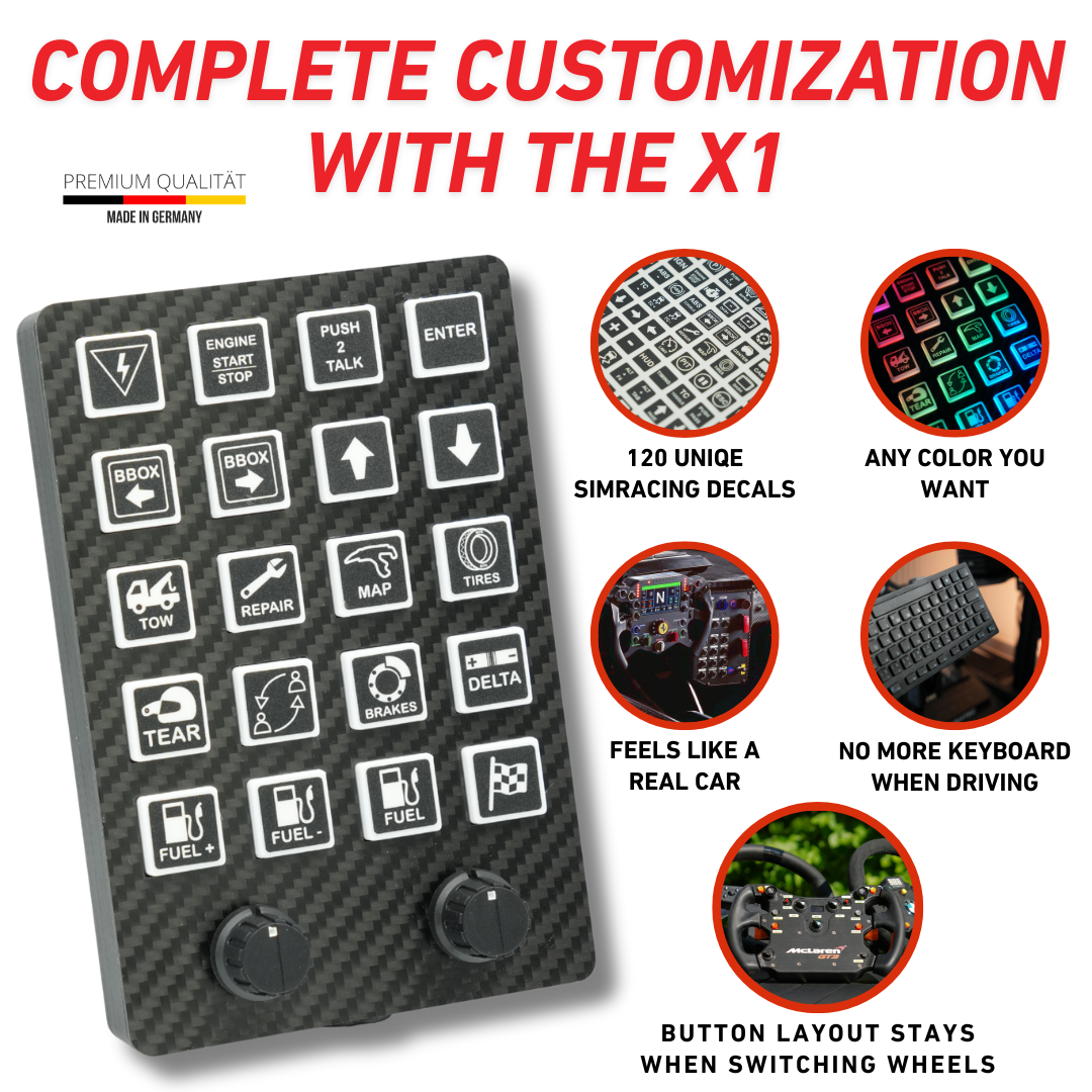 X1 EVO Simracing Button Box