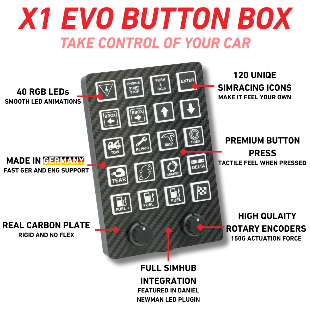 X1 EVO Simracing Button Box