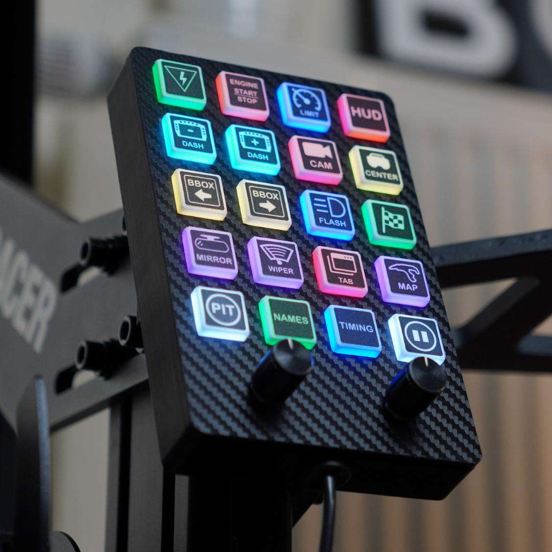 Advanced Button Boxes made for IRacing, ACC and LMU
