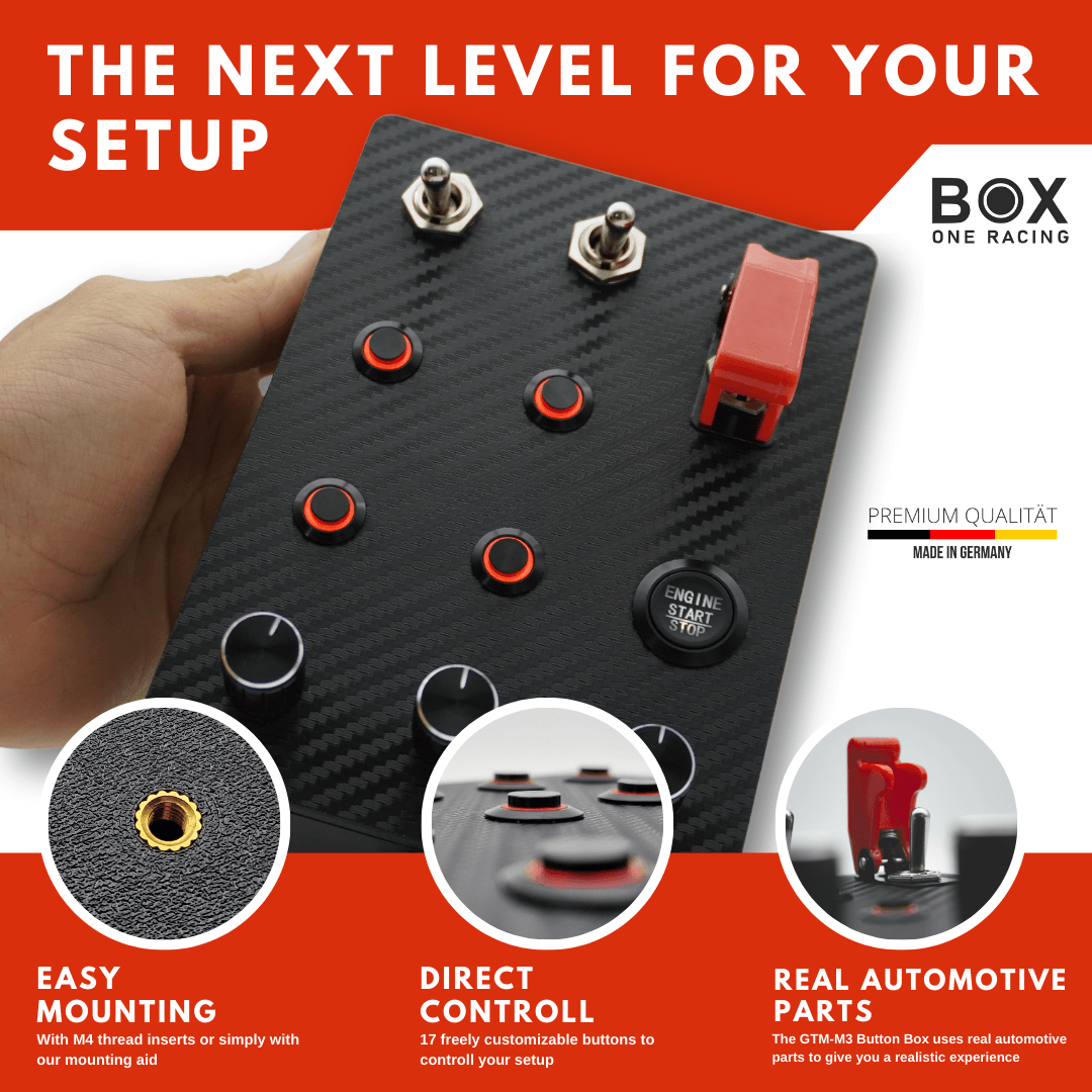 The BEST Simracing Button Box for Simracers | BoxOneRacing