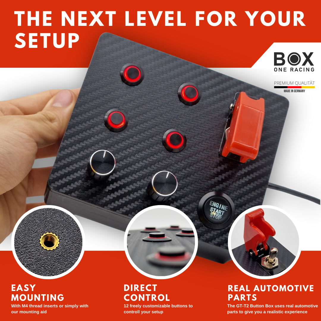 The BEST Simracing Button Box for Simracers | BoxOneRacing