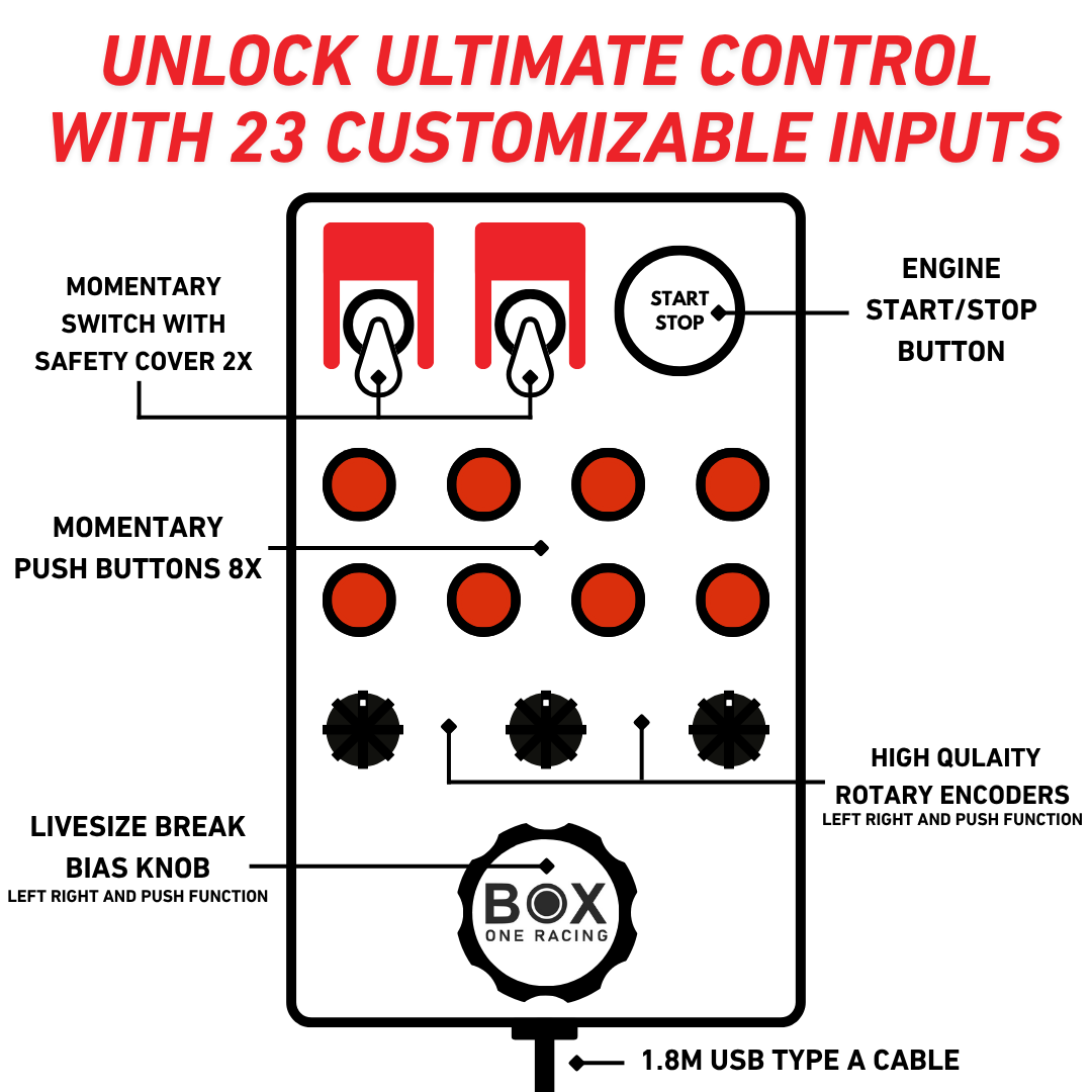 GTM-M1 Simracing Button Box