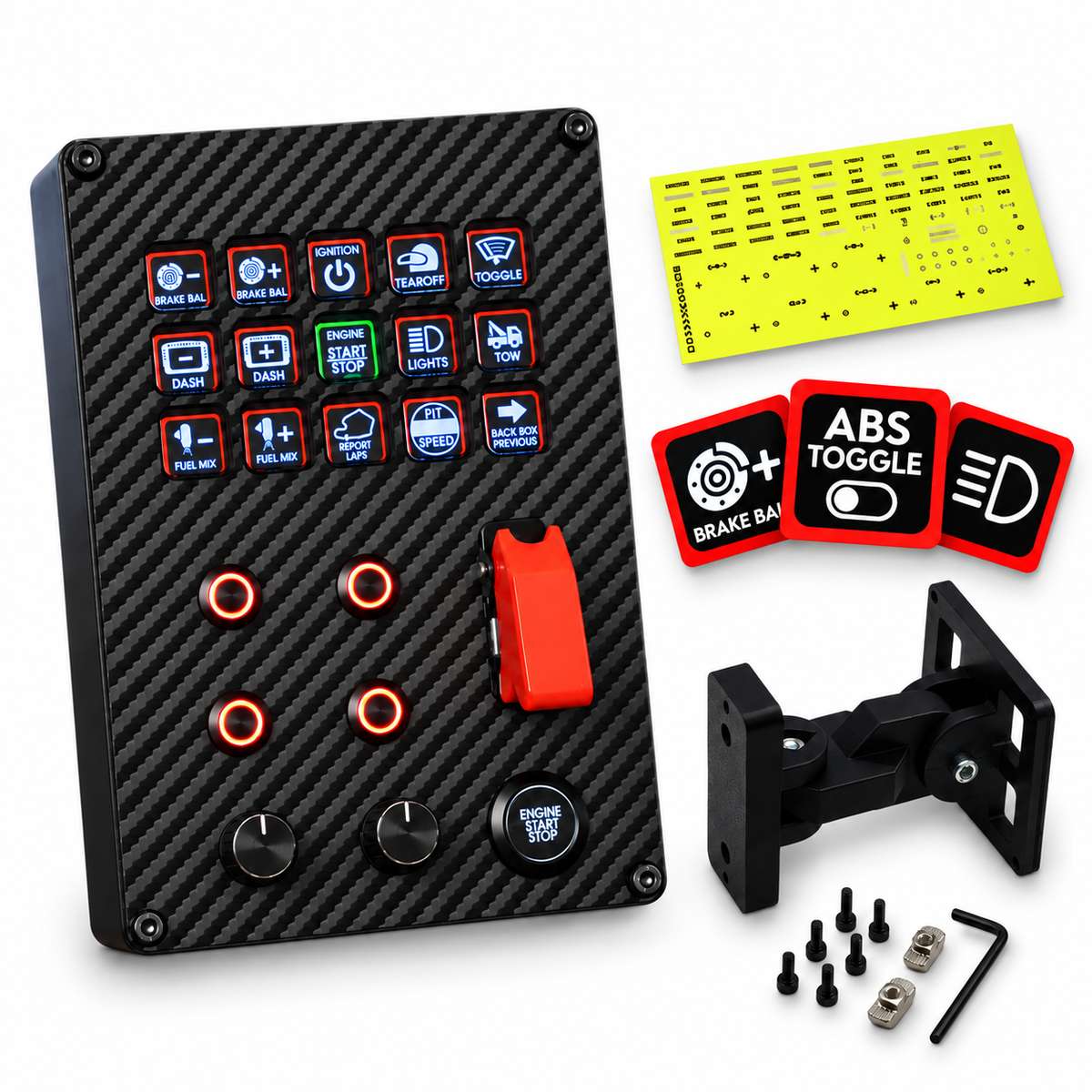 GT Masters-M5-ST Bundle with mount, stickers and example digital icons; Stream Deck not included