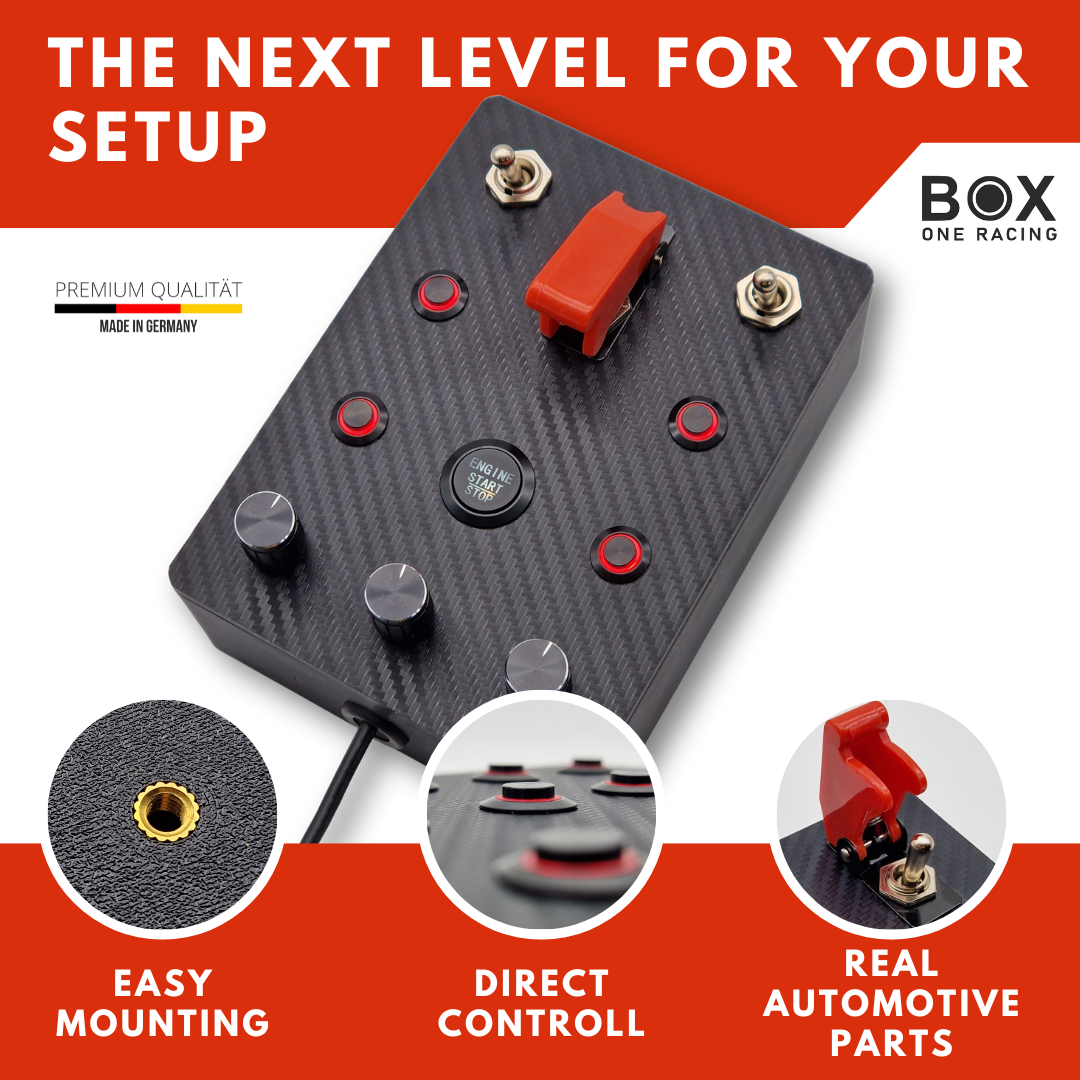The BEST Simracing Button Box for Simracers | BoxOneRacing