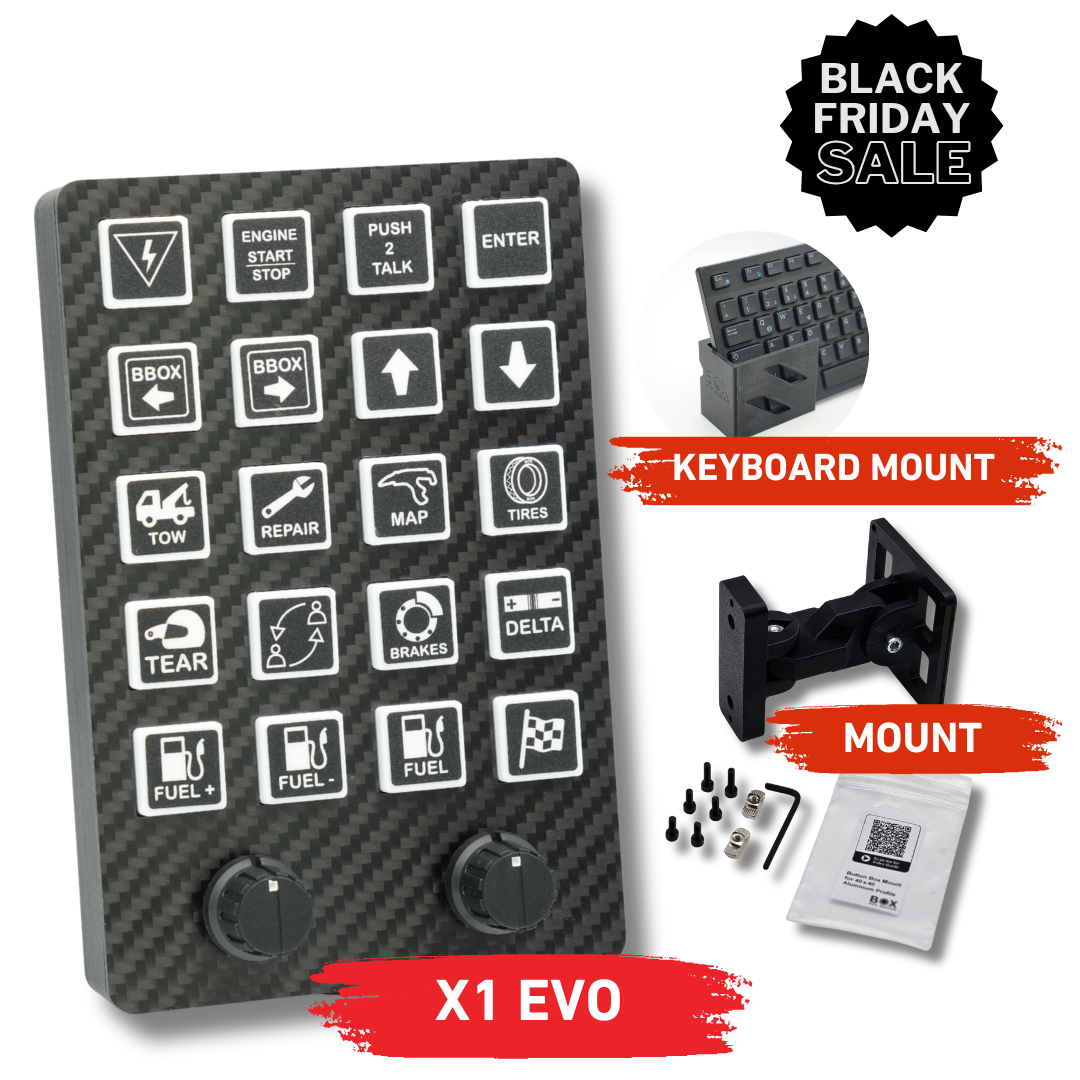 X1 EVO Simracing Button Box - BW