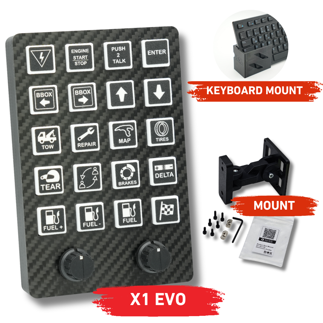 X1 EVO Simracing Button Box Bundle