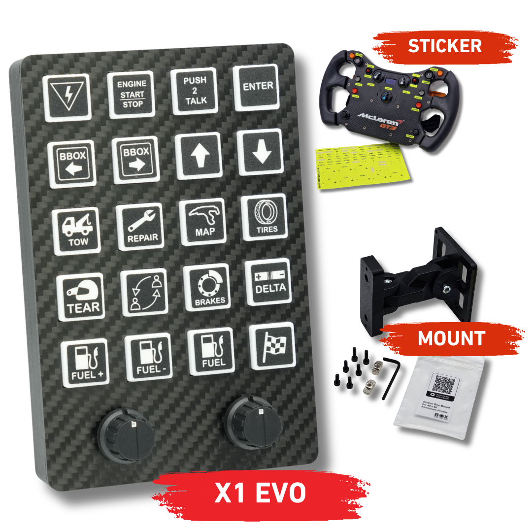 X1 EVO Simracing Button Box Bundle