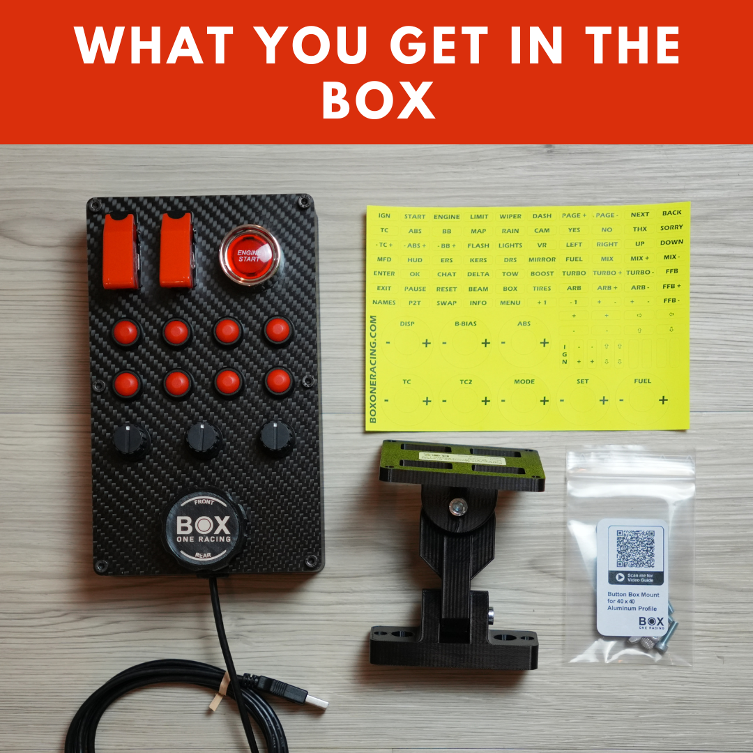 GTM M1 Button Box | Bind all the Buttons in your racing Game