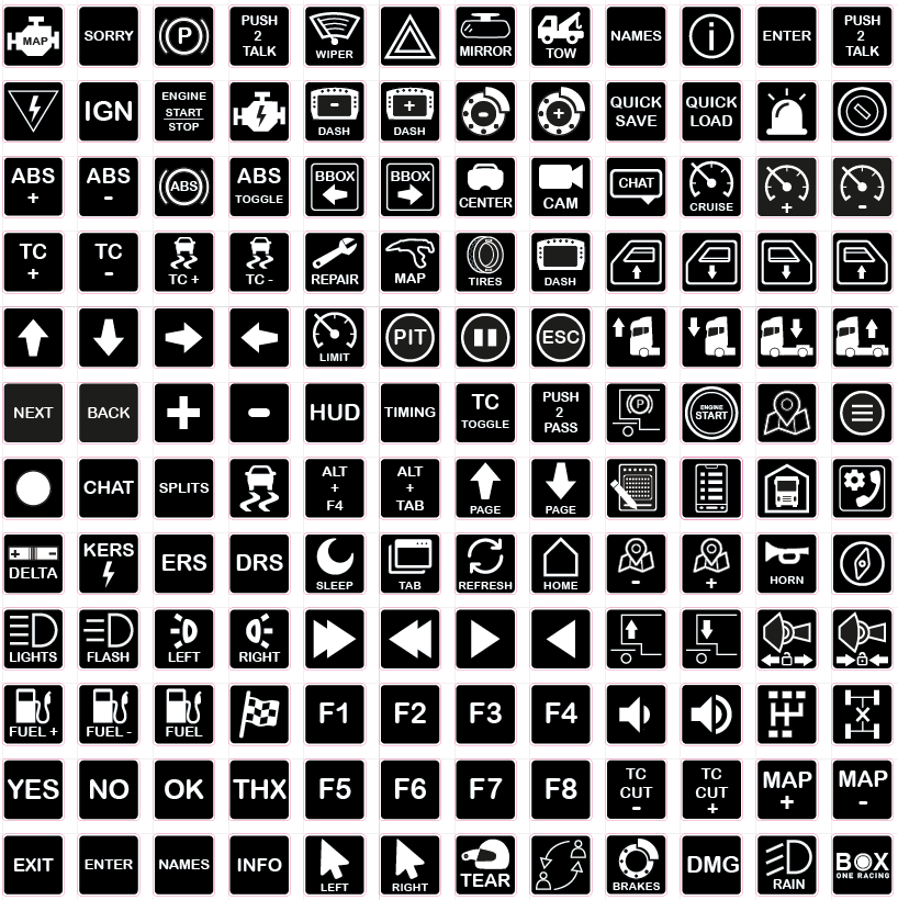 ENG - Simracing Stickers Neon Gleb